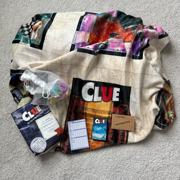 Clue Game Blanket Soft 60in*90in (no box) - Picture 2 of 6